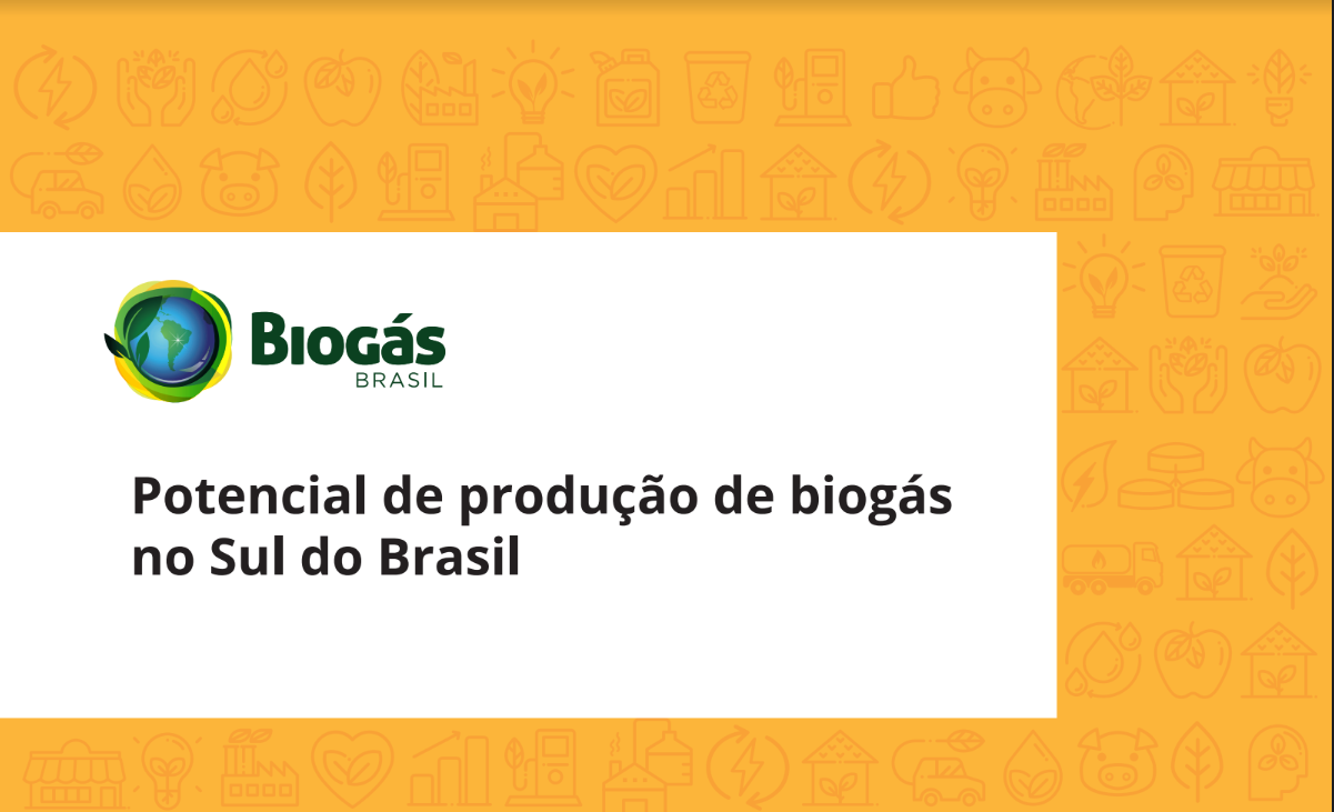 Potencial de produção de biogás Sul do Brasil. (2)
